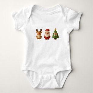 Body Para Bebé Personaje Navideño Lindo Bodysuit para Bebé – Reno