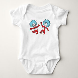 Body Para Bebé Personaje Thing 1 y Thing 2 de Dr. Seuss