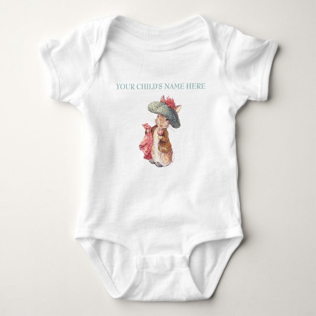 Body Para Bebé Personalice Benjamin Bunny T-Shirt (Anverso)