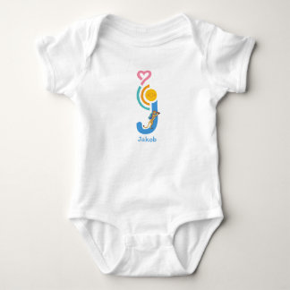 Body Para Bebé Personalisierbares Baby-body mit Buchstaben-Tieren