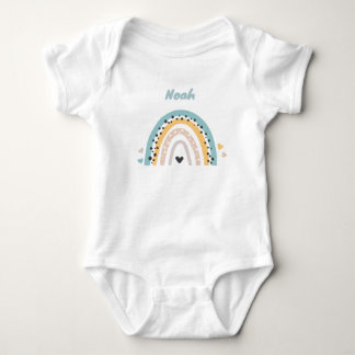 Body Para Bebé Personalisierter Babybody mit Name und Regenbogen