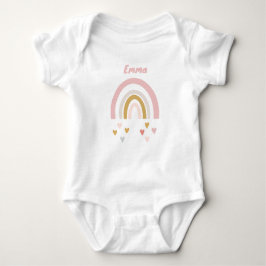 Body Para Bebé Personalisierter Babybody mit Name und Regenbogen