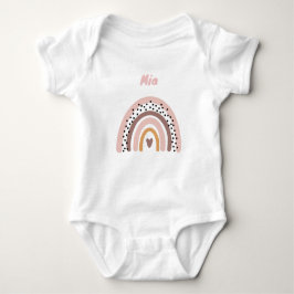 Body Para Bebé Personalisierter Babybody mit Name und Regenbogen