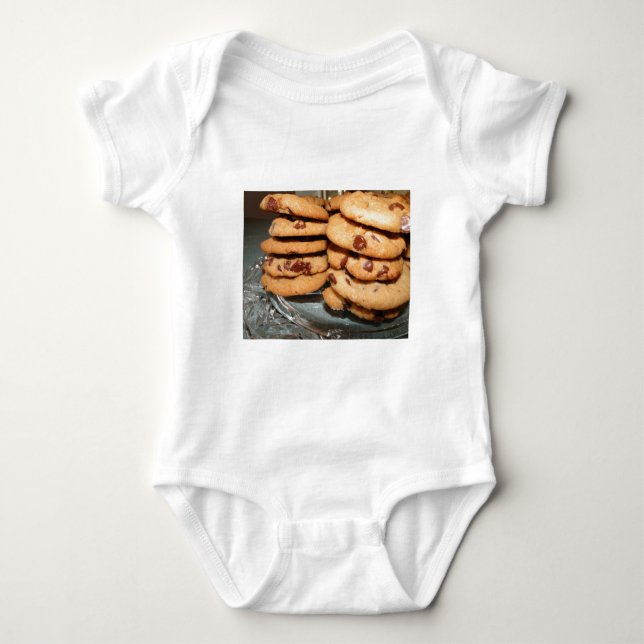 Body Para Bebé Personaliza Galletas Postre Chocolate Chip Dulces (Anverso)