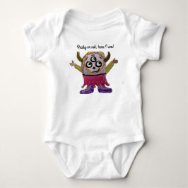 Body Para Bebé Personaliza la camiseta feliz de un pequeño monstr