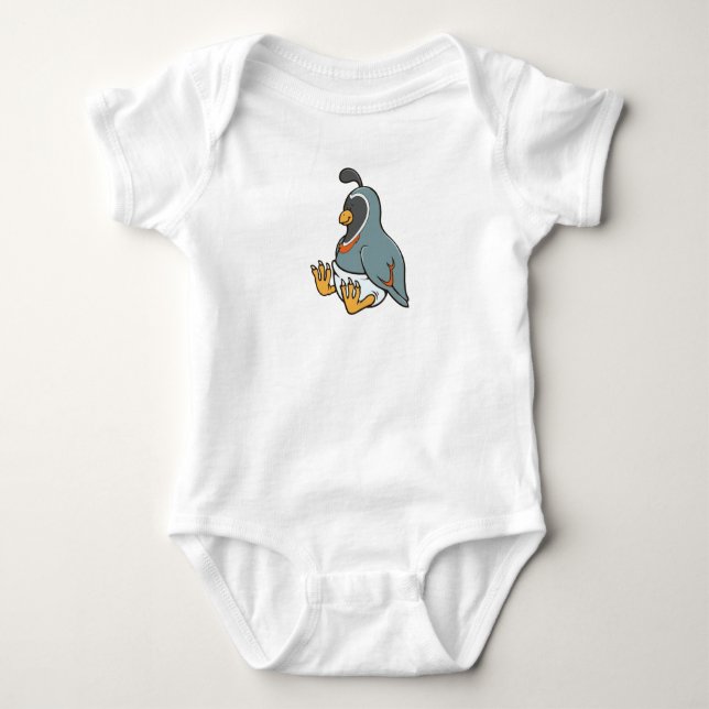 Body Para Bebé Personalizable Baby Quail (Anverso)