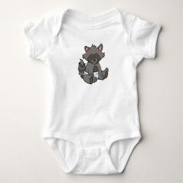 Body Para Bebé Personalizable Baby Raccoon