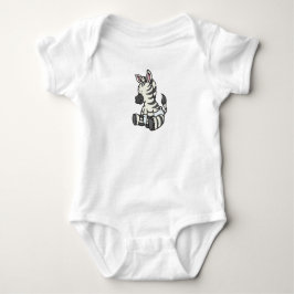 Body Para Bebé Personalizable Baby Zebra
