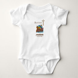 Body Para Bebé Personalizable, Bautizo de Niño Arca de Noé