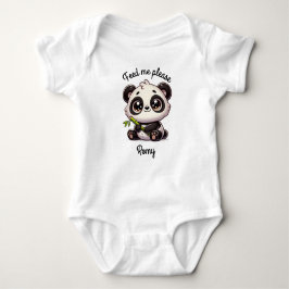 Body Para Bebé Personalizable Cute Panda
