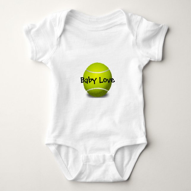 Body Para Bebé Personalizable de diseño de tenis Ropa de bebé (Anverso)
