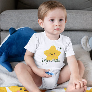 Body Para Bebé Personalizable de estrella amarilla y dramática