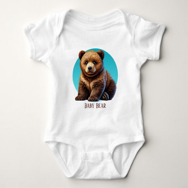 Body Para Bebé personalizable de oso bebé de Guay (Anverso)