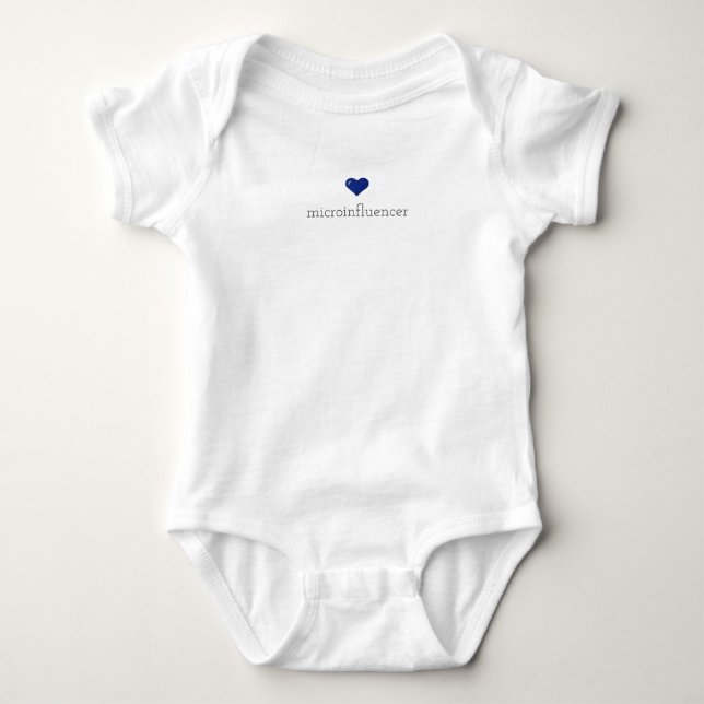 Body Para Bebé Personalizable del regalo de Microinfluencer del (Anverso)