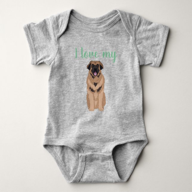 Body Para Bebé Personalizable Leonberger (Anverso)