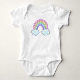 Body Para Bebé Personalizable lindo Pastel Arcoiris