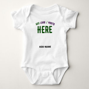 BODY PARA BEBÉ PERSONALIZABLE MODERNO ESTILO BLANCO VERIFICADO MA
