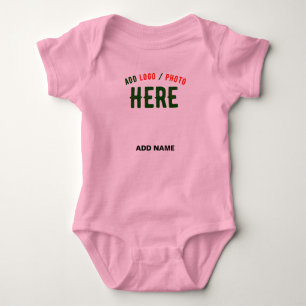 BODY PARA BEBÉ PERSONALIZABLE MODERNO ESTILO ROSA VERIFICADA MARC
