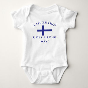 Body Para Bebé Personalizable Patriótico Finlandés Baby Bodysuit