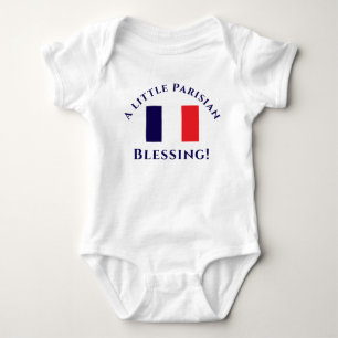 Body Para Bebé Personalizable Patriótico francés Baby Bodysuit