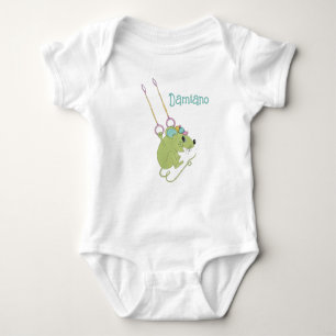 Body Para Bebé personalizable "Ratón acrobático"