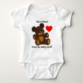 Body Para Bebé Personalizable Teddy Bear - Baby Bodysuit