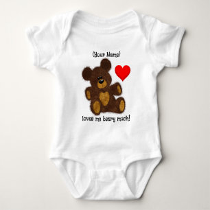 Body Para Bebé Personalizable Teddy Bear - Baby Bodysuit