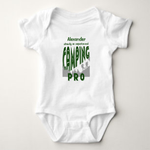 Body Para Bebé Personalización con nombre camping pro