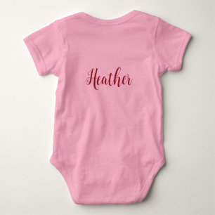Body Para Bebé Personalización de escritura decorativa para niñas