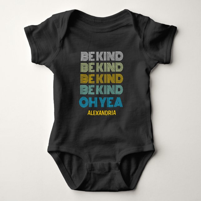 Body Para Bebé Personalización de la motivación de inspiración de (Anverso)