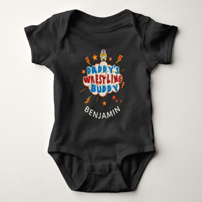 Body Para Bebé Personalizada la lucha de papá (Anverso)