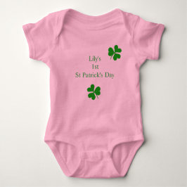 Body Para Bebé Personalizado 1.ᵉʳ Día de San Patricio Lucky Shamr