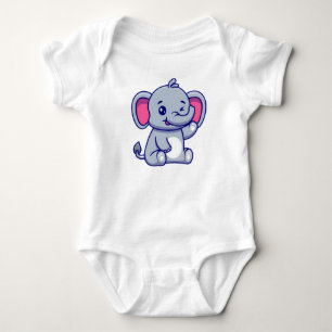 Body Para Bebé Personalizado-23800 de sentada de elefante bebé li