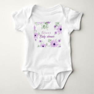Body para bebé personalizado – Acuarela violeta