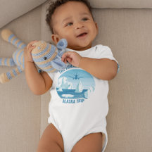 Personalizado Alaska Family Vacation Glacier Cute