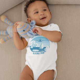 Body Para Bebé Personalizado Alaska Family Vacation Glacier Cute