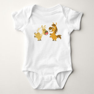 Body Para Bebé Personalizado alegre Ponies Baby Appartal