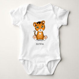 Body Para Bebé Personalizado animal de tigre bebé salvaje