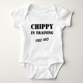 Body Para Bebé Personalizado año "Chippy en entrenamiento" Carpin
