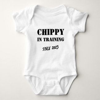 Body Para Bebé Personalizado año "Chippy en entrenamiento" Carpin
