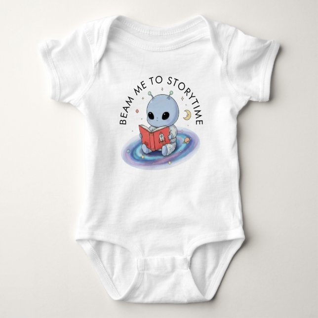 Body Para Bebé Personalizado Baby Alien Bodysuit (Anverso)