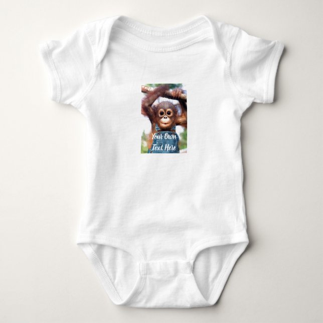 Body Para Bebé Personalizado Baby Bodysuit - Añadir su propia ima (Anverso)