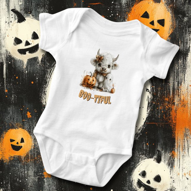 Body Para Bebé Personalizado Baby Bodysuit Calabaza de Fantasma d (Subido por el creador)