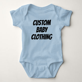 Body Para Bebé Personalizado Baby Bodysuit plantilla en blanco