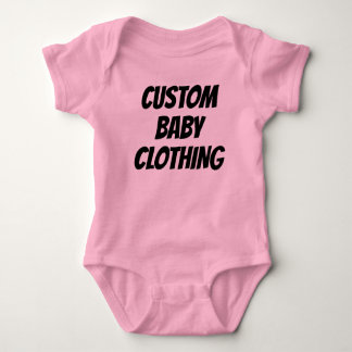 Body Para Bebé Personalizado Baby Bodysuit plantilla en blanco