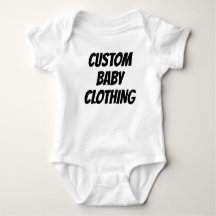 Personalizado Baby Bodysuit plantilla en blanco