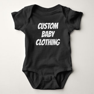 Body Para Bebé Personalizado Baby Bodysuit plantilla en blanco