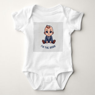 Body Para Bebé Personalizado Baby Bodysuit -"Soy el Jefe" Foto y