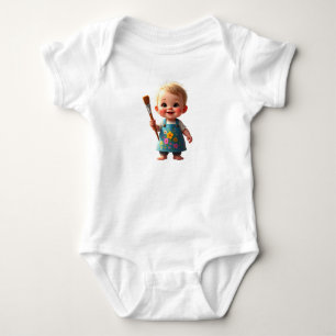 Body Para Bebé Personalizado bebé vestido como artista