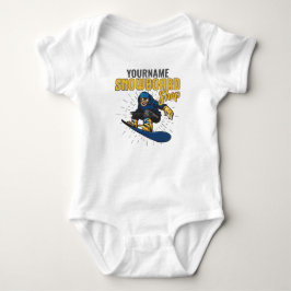 Body Para Bebé Personalizado Boarder Snowboarding Shop Big Air
